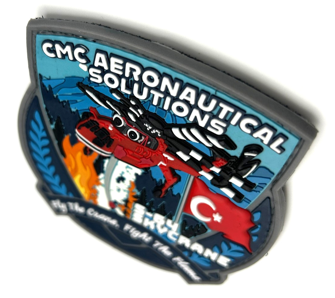 SKORKSY S-64 SKYCRANE- FIREFIGHTER - HIGH QUALITY PVC PATCH