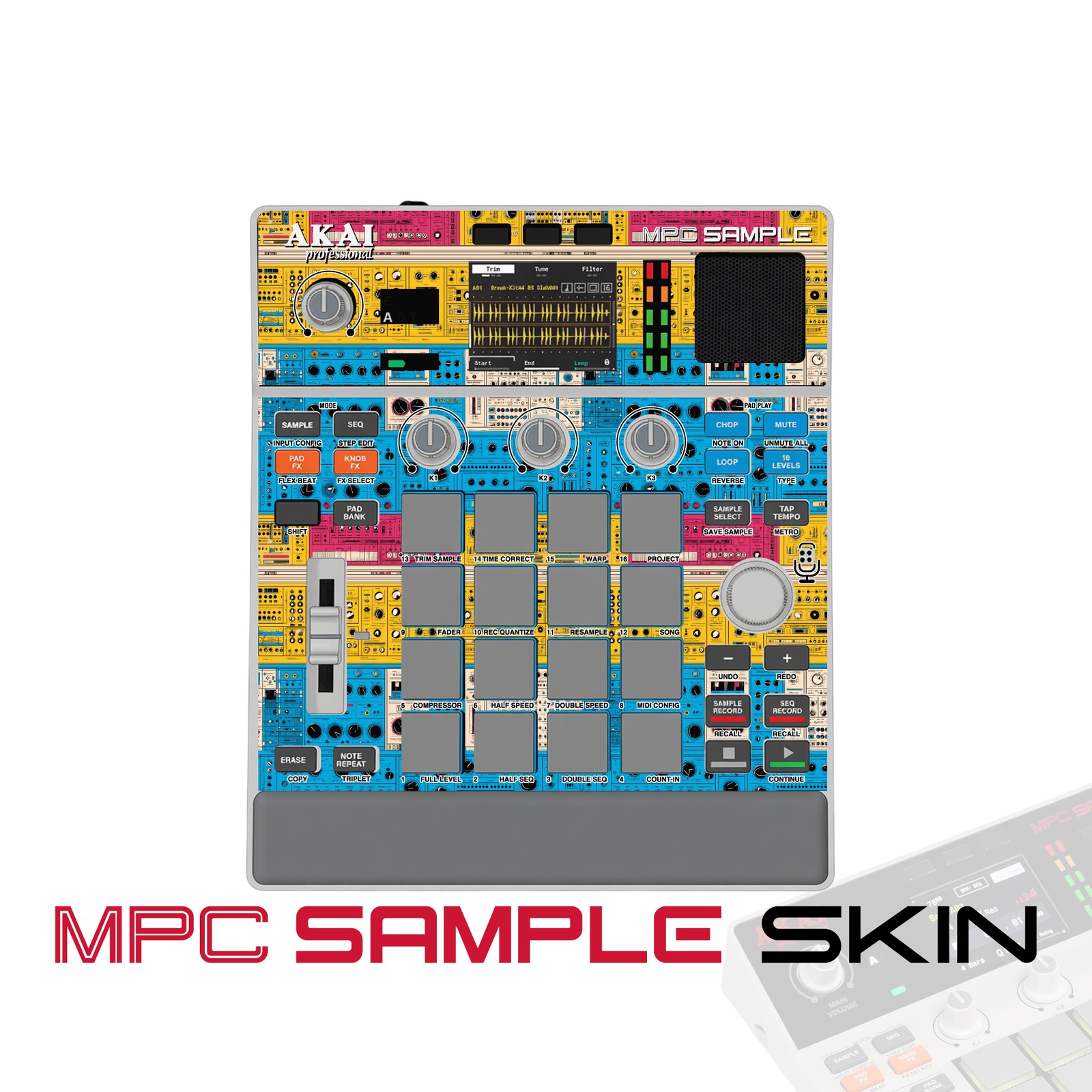 Akai MPC Sample Skin / sunset circuitry jazz