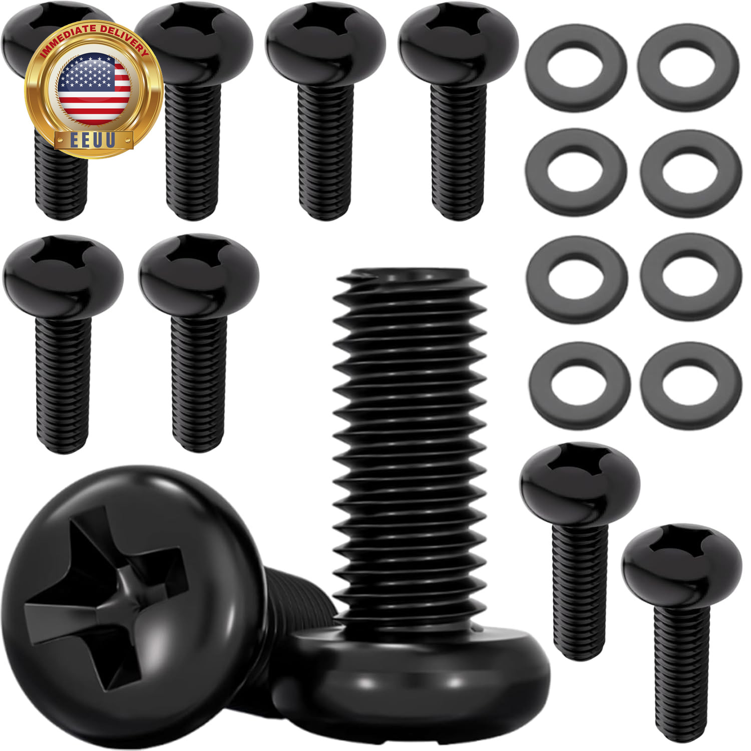 VESA Compatible M4 12Mm Tv/Monitor Wall Mount Screws for 75X75Mm and 100X100Mm B
