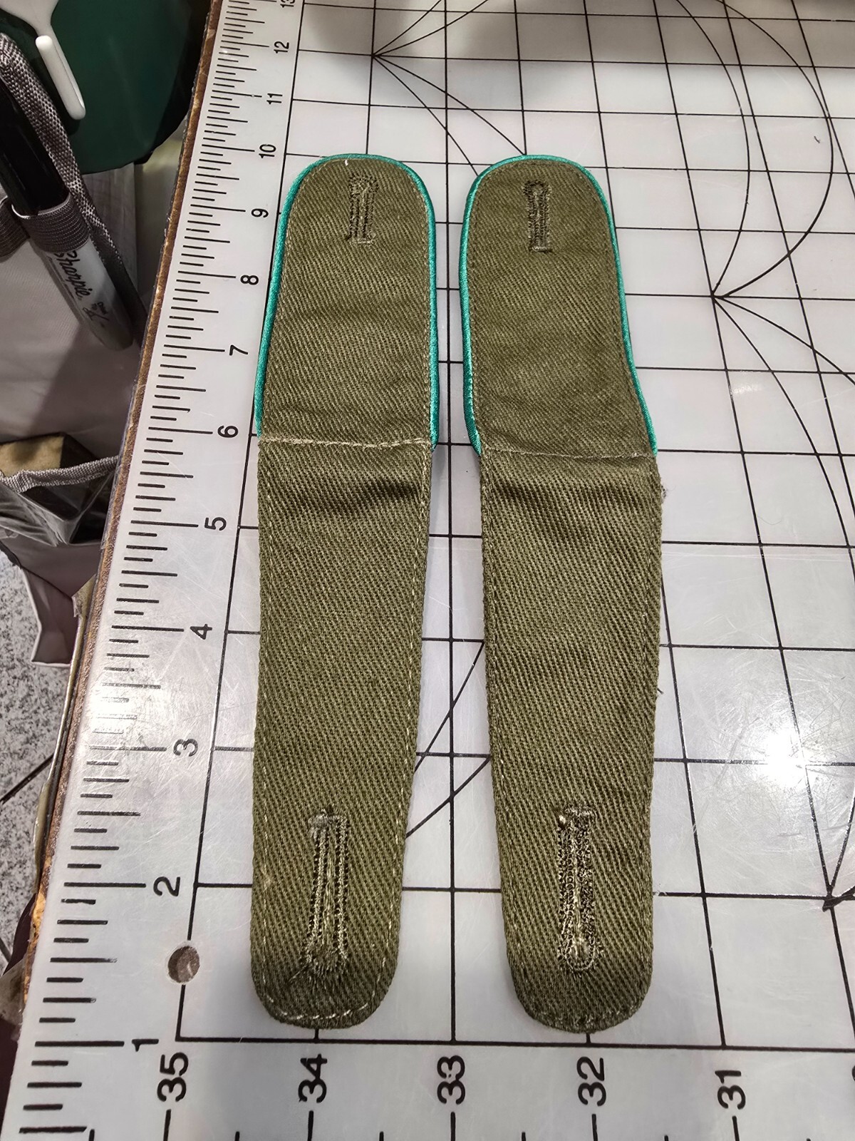Repro WW2 German Shoulder Boards Tropical Enlisted Gebirgs Panzergrenadier 3307