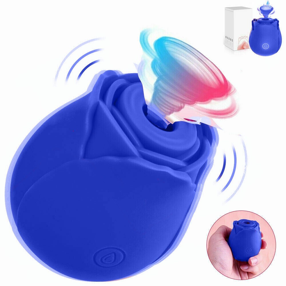 Flower Sucking-Vibrator-Clit-Sucker-Dildo-Women-G-spot-Massager-Sex-Toys Women