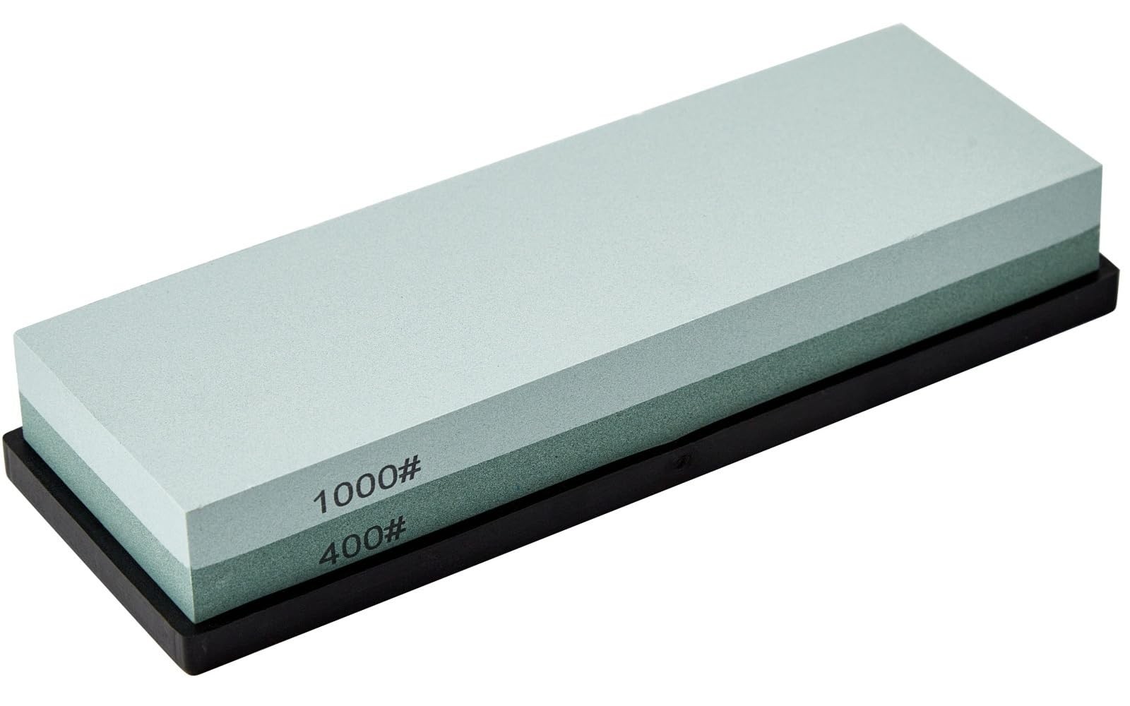 HiramWare Knife Sharpening Stone with Non-slip Rubber Base, 400/1000 Grit Pre...