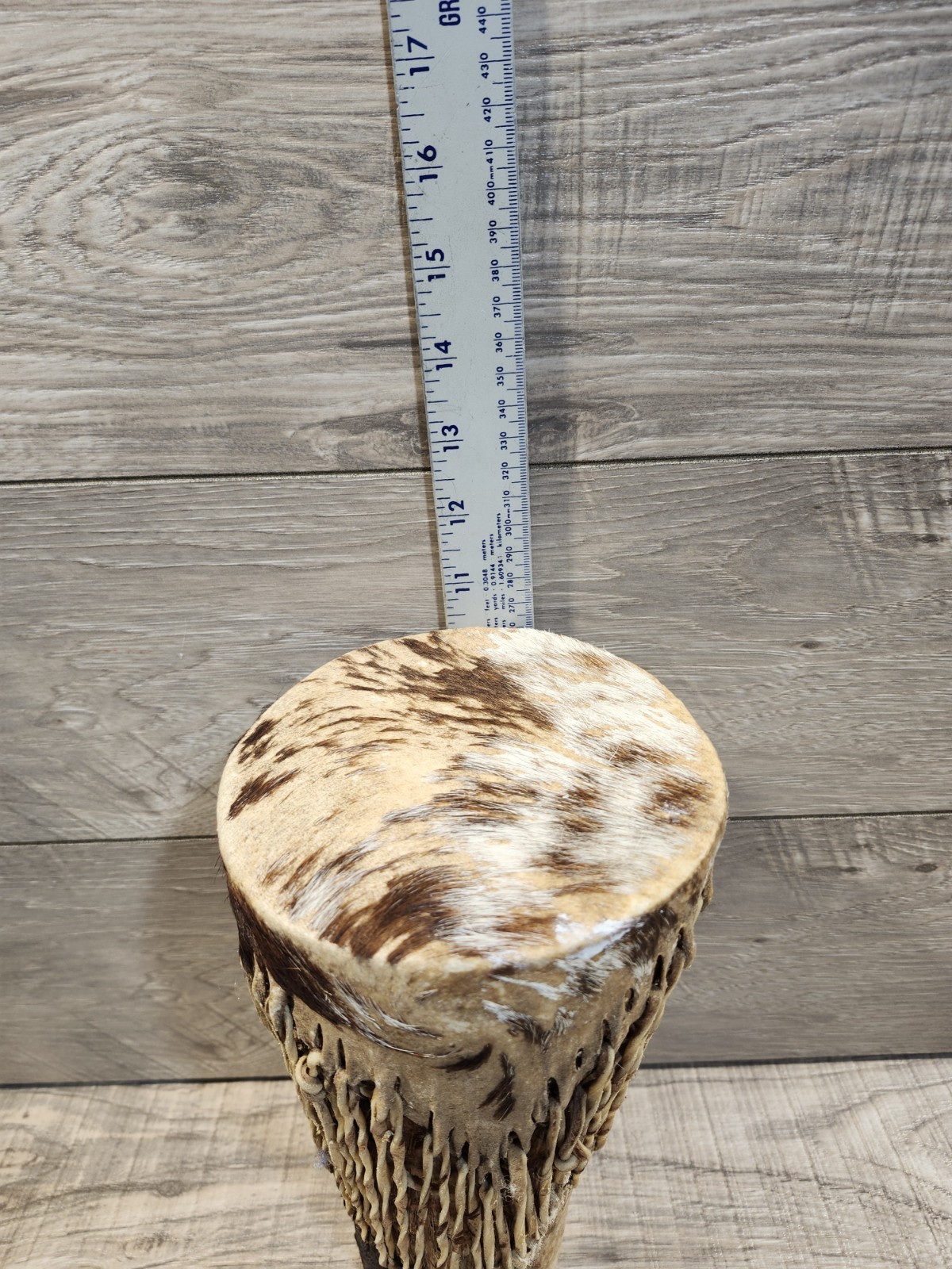 African Animal Hide Hand Drum 10”
