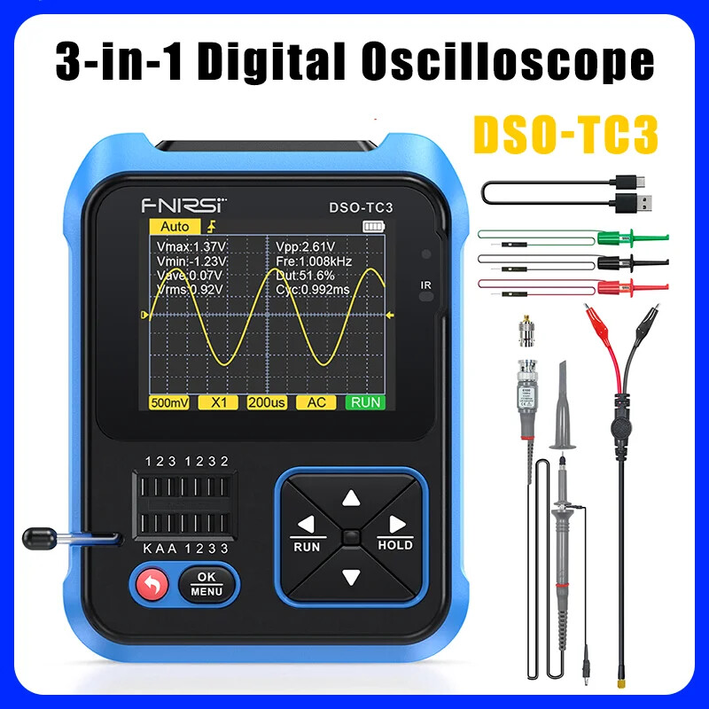 Portable Oscilloscope Transistor Tester 2in1Multimeter Resistance Meter LCR Lot