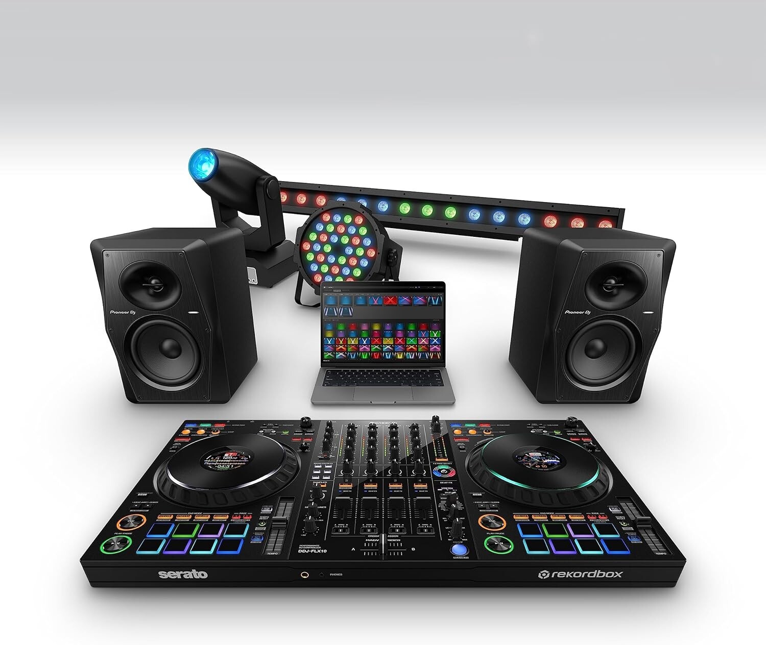 NEW Pioneer DJ DDJ-FLX10 4-Channel Controller 4-deck Controller, 2 x 8 Jogwheels