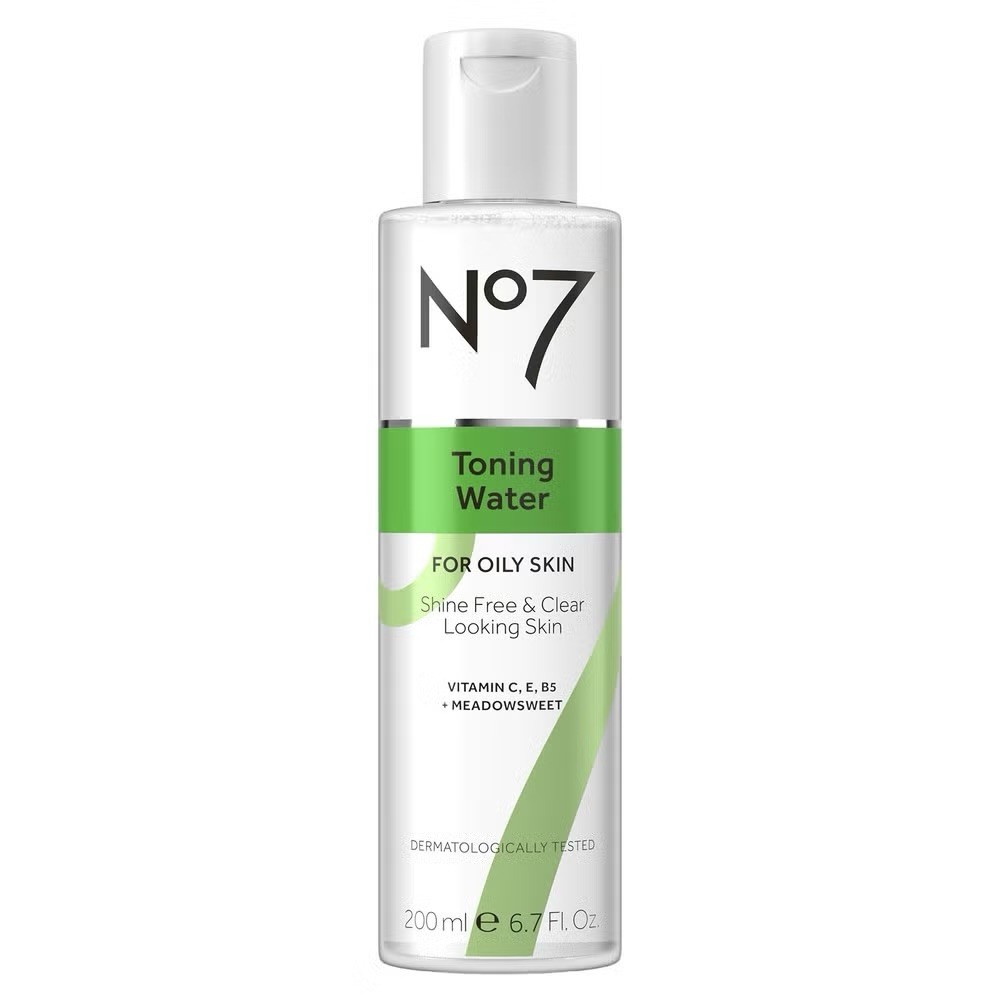 No7 Toning Water Oily Skin 6.7 Fl Oz, New