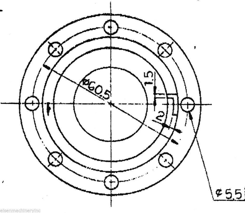 Milling Machine Spindle Quill Return Clock Spring with Cover Hub R8