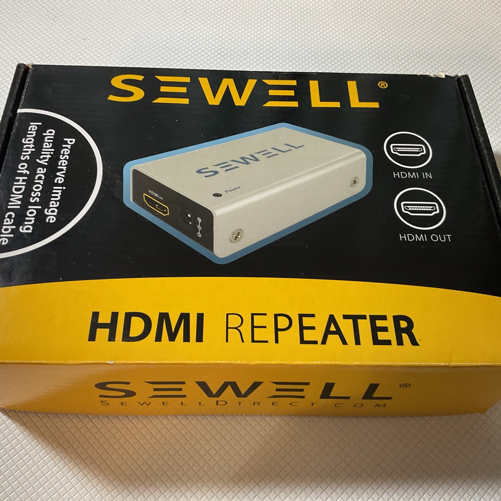Sewell HDMI Repeater Signal Booster NIB Long Distance Extender No Signal Loss