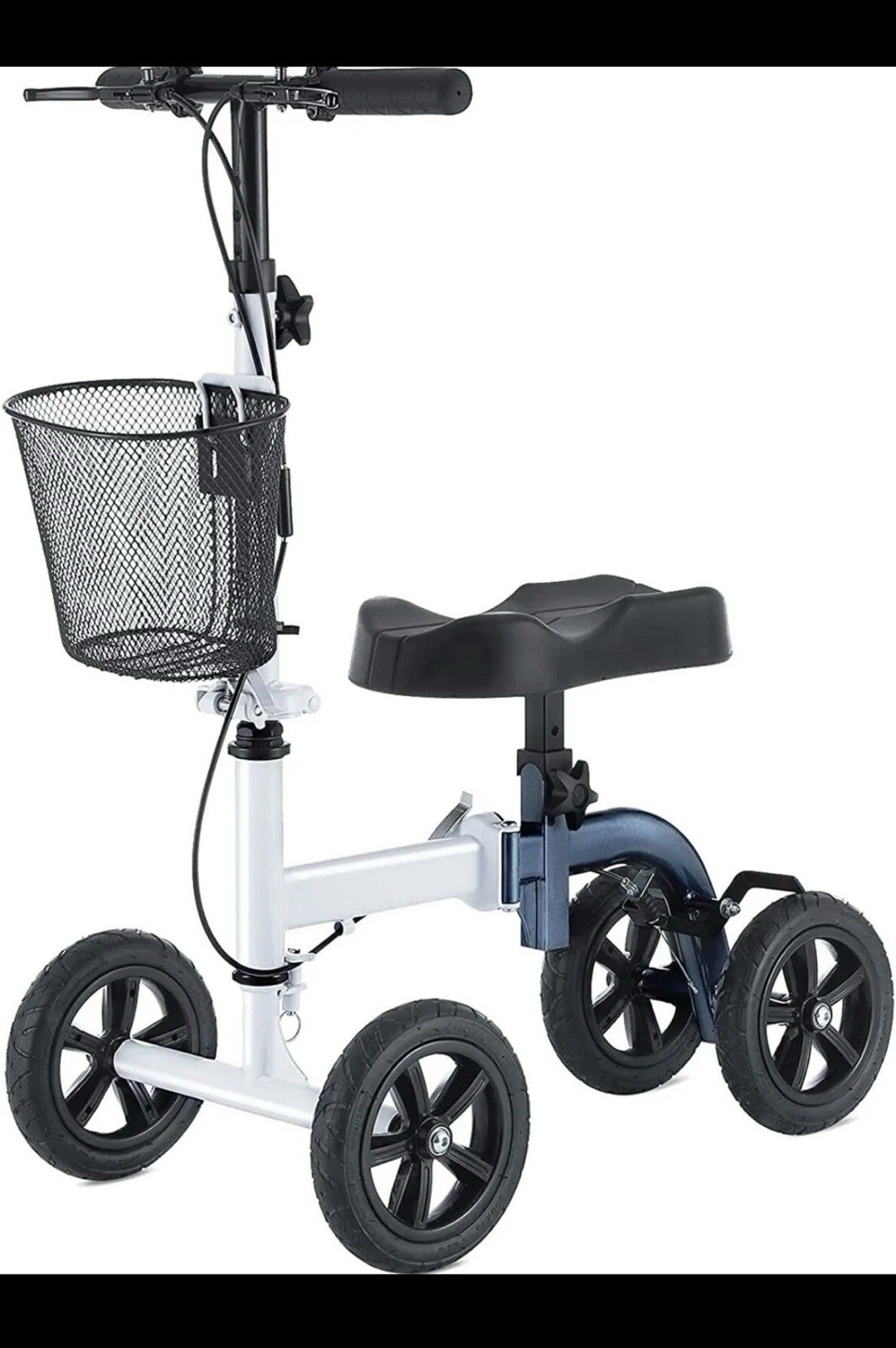 RINKMO Knee Scooter,All-Terrain Foldable Knee Scooter Walker GWM-9152