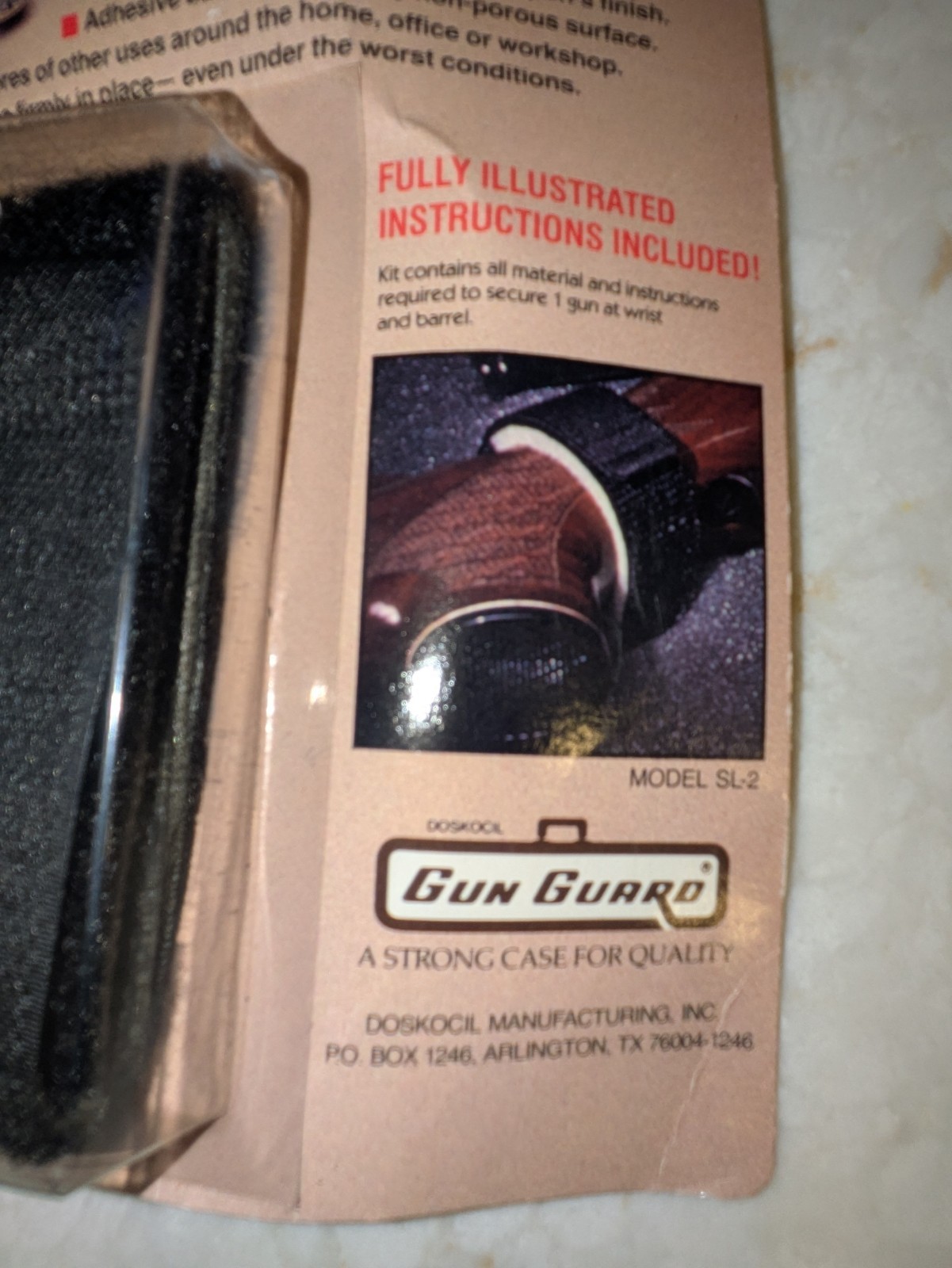 New Gun Guard Strap Loc Hook-and-Loop Retaining System (Model SL-2)