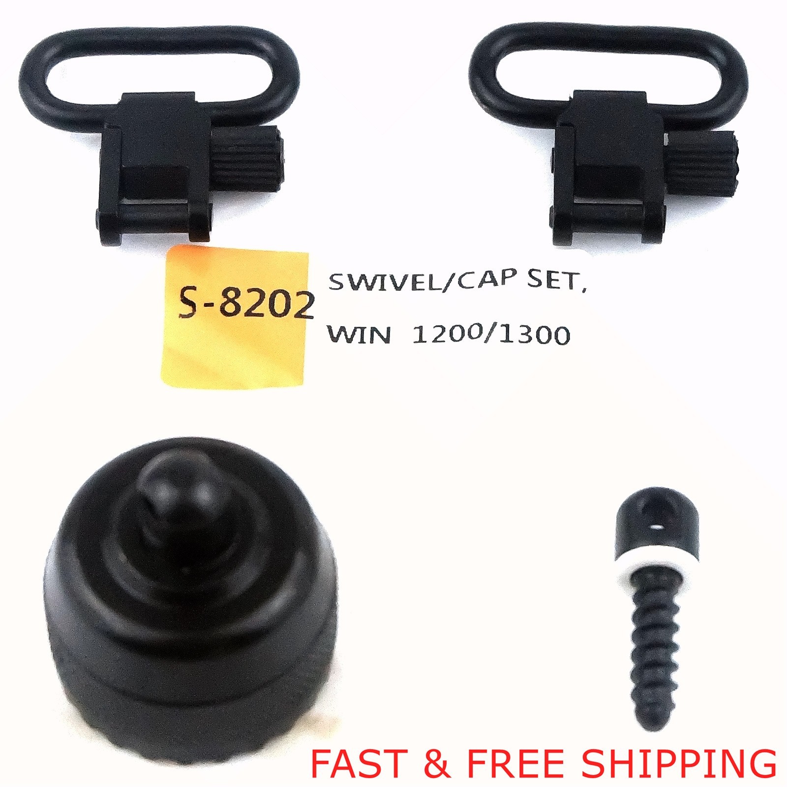 Shotgun Sling Mount Set 12G Magazine Cap Swivel Adapter QD Winchester 1200/1300