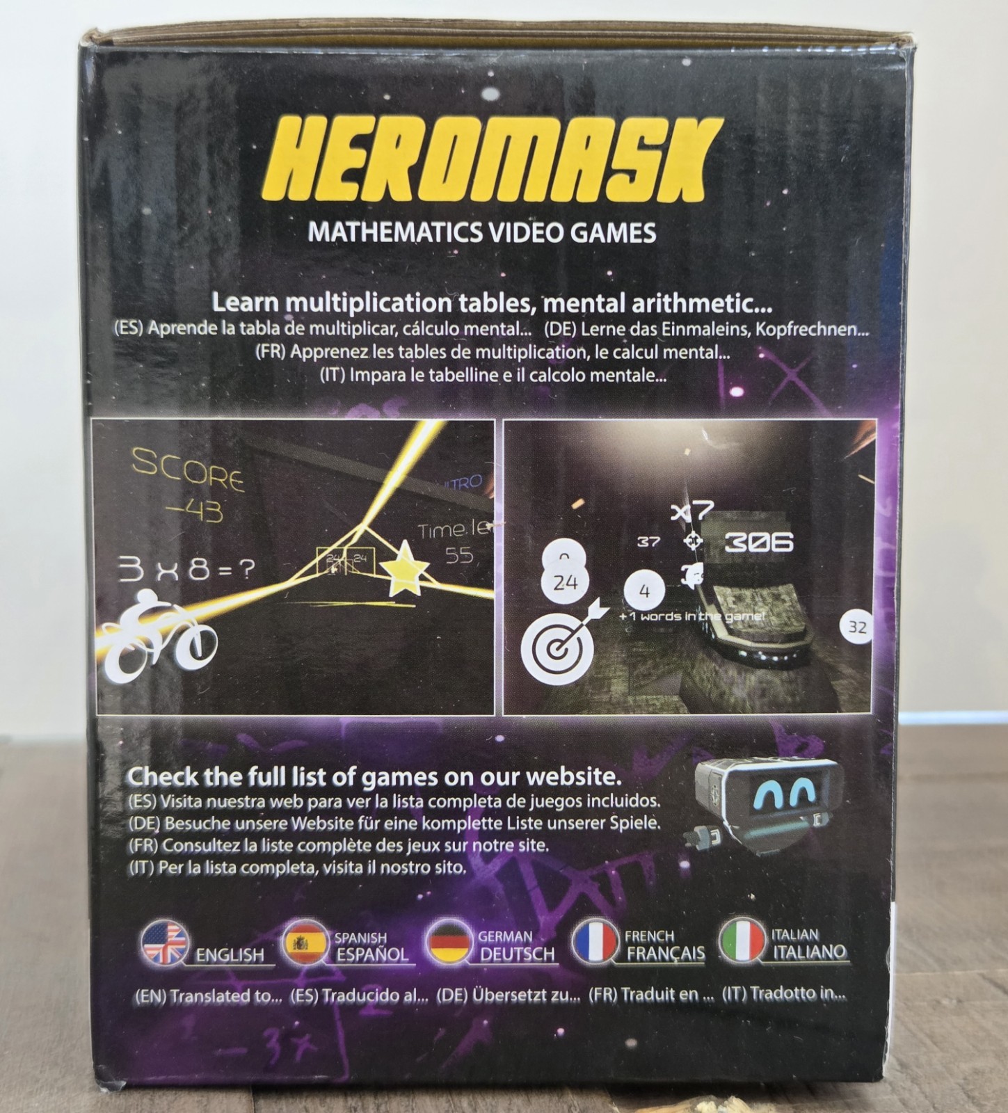 Heromask Mathematics VR Headset Virtual Math Games Age 5+