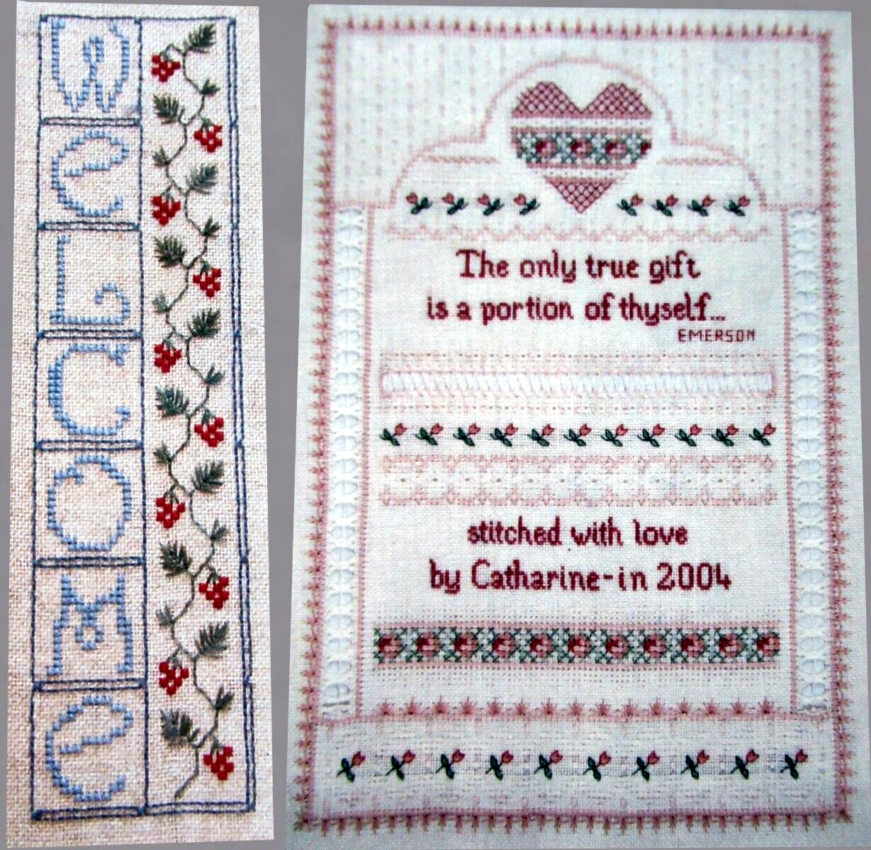 Winter Welcome True Gift Thyself Emerson Specialty Stitch CROSS STITCH PATTERNS