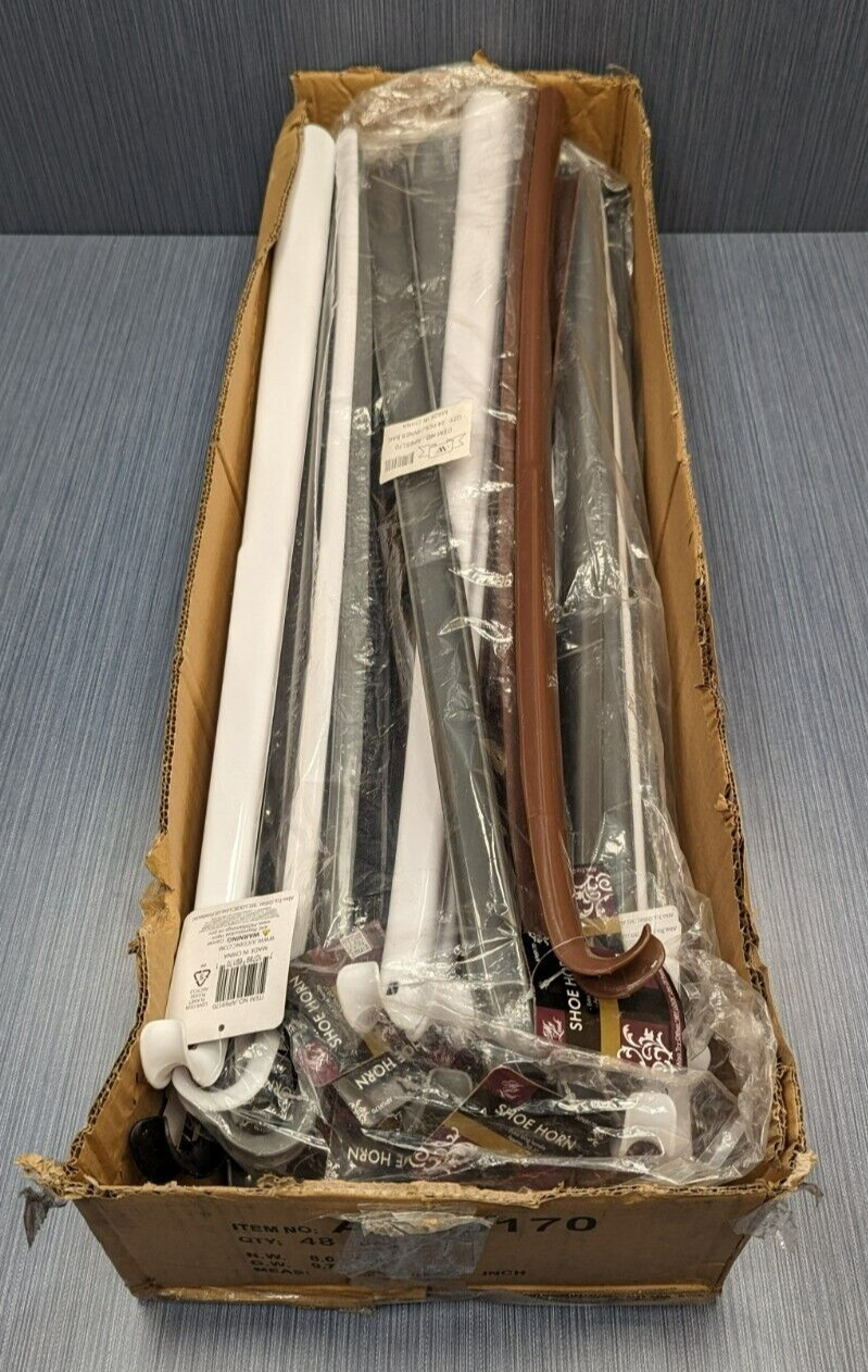 Lot of 24 x My Looks AP69170 Extra Long Shoehorns 30.5" various colors