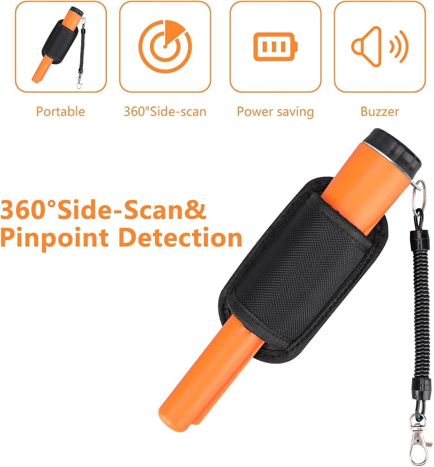 Metal Detector HandHeld Pro Pinpointer Pointer Probe Waterproof Sensitive Tester
