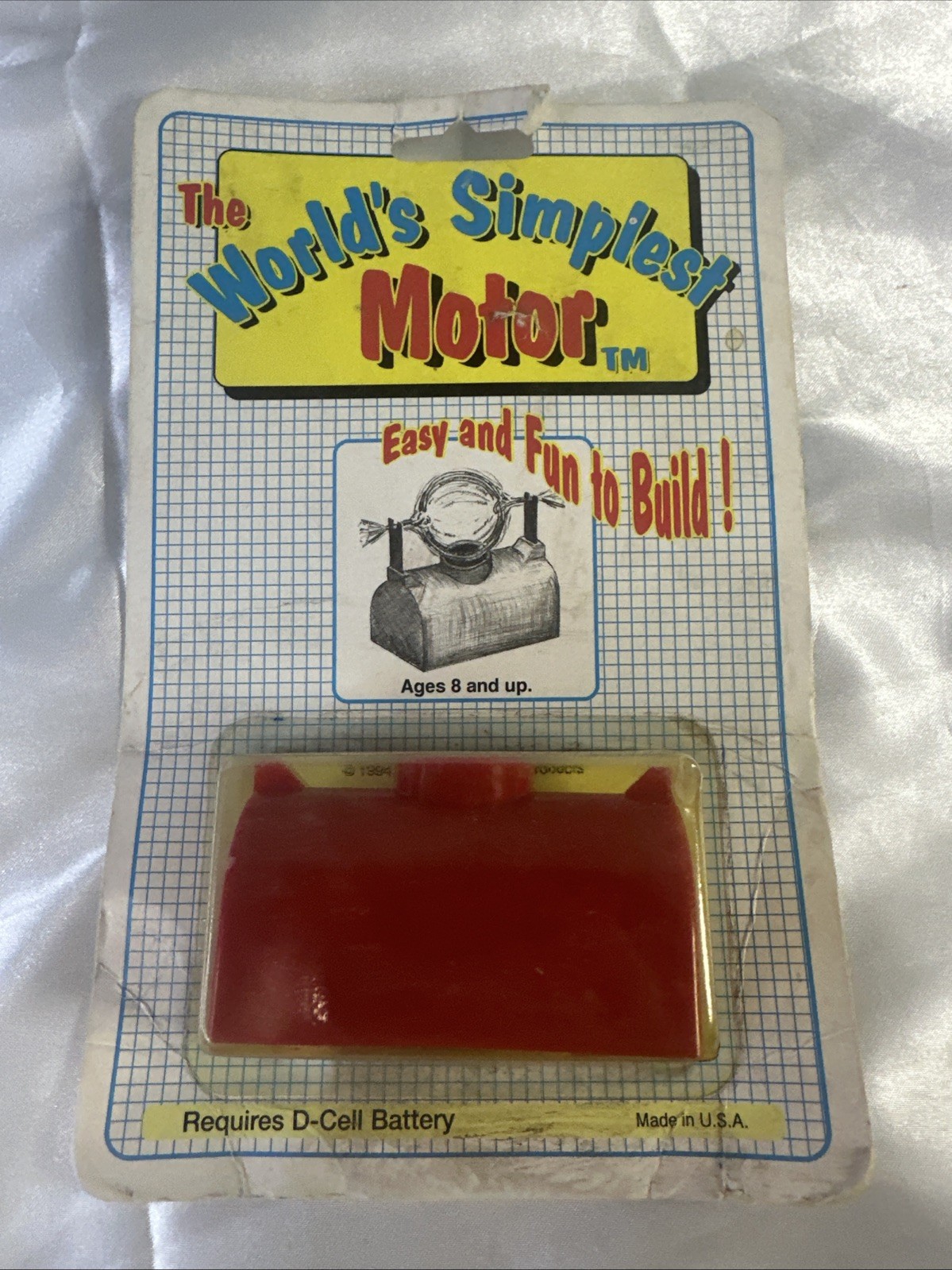 Kids educational science experiments building worlds simplest motor Color Red