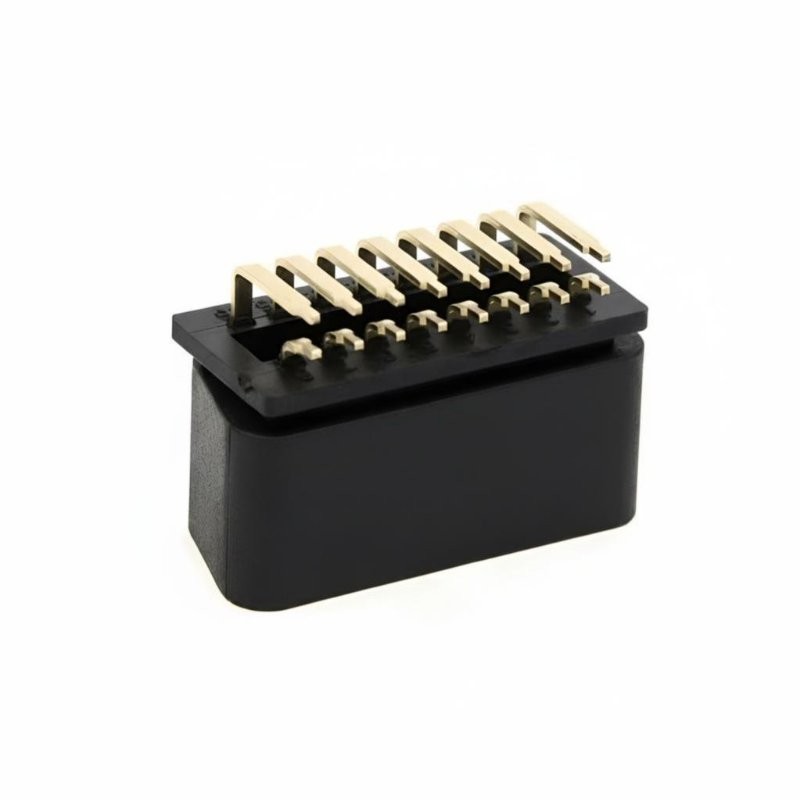16 PIN OBD2 OBDII 90 Degree Angle Male Connector Plug Car Diagnostic Tool