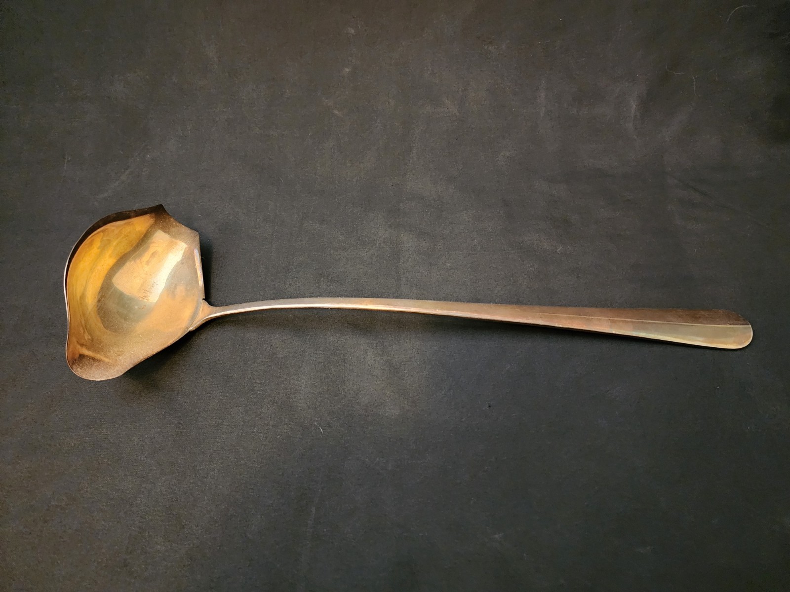Vintage Oneida Silversmiths Punch Bowl Ladle Double Spout 16" Long B19