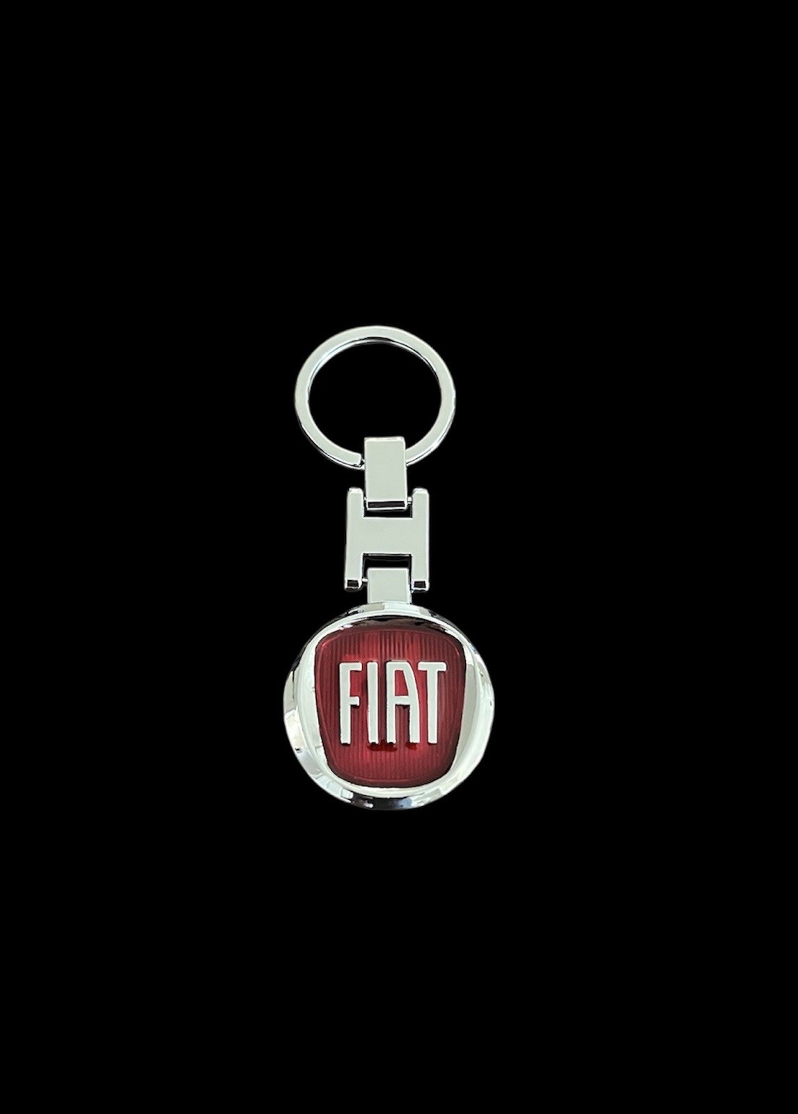 Keychain for Fiat w/ Key Ring 2-Sided Logo Key Chain New