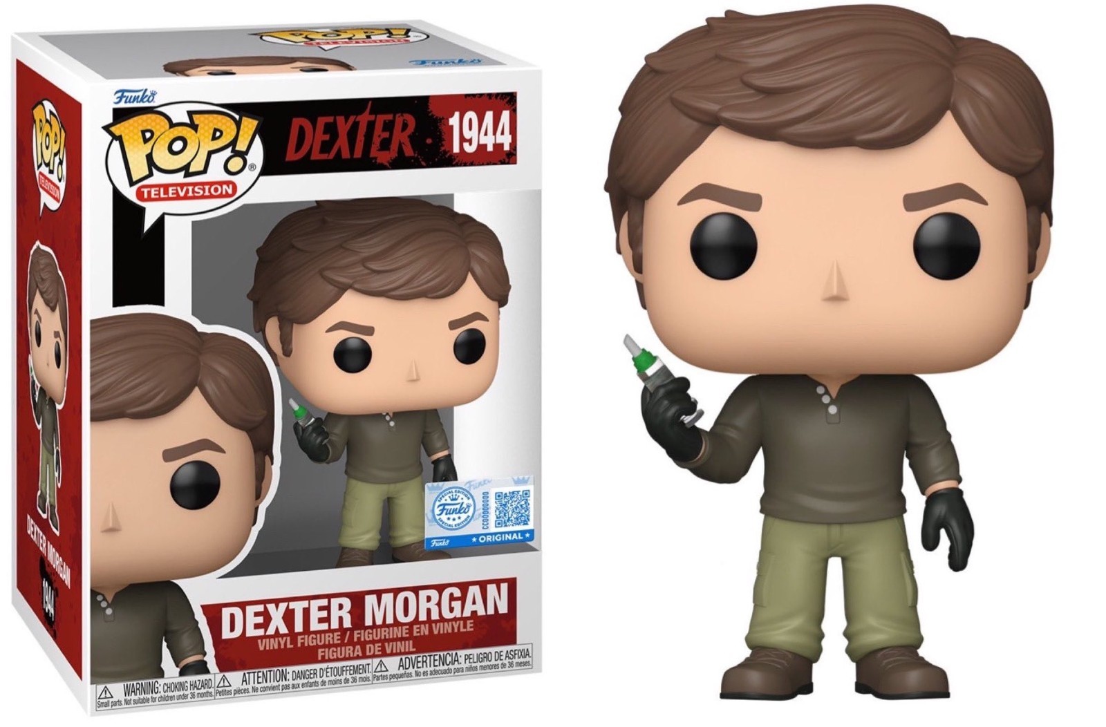 Funko Pop! Dexter Morgan with Syringe #1944 Exclusive Vinyl + Protector PRESALE