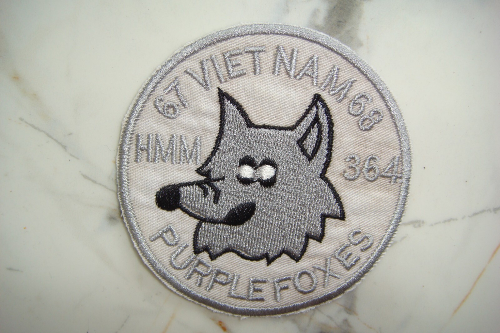 USMC MARINE HMM-364 VIETNAM 67-68 PURPLE FOXES,VIETNAM WAR PATCH