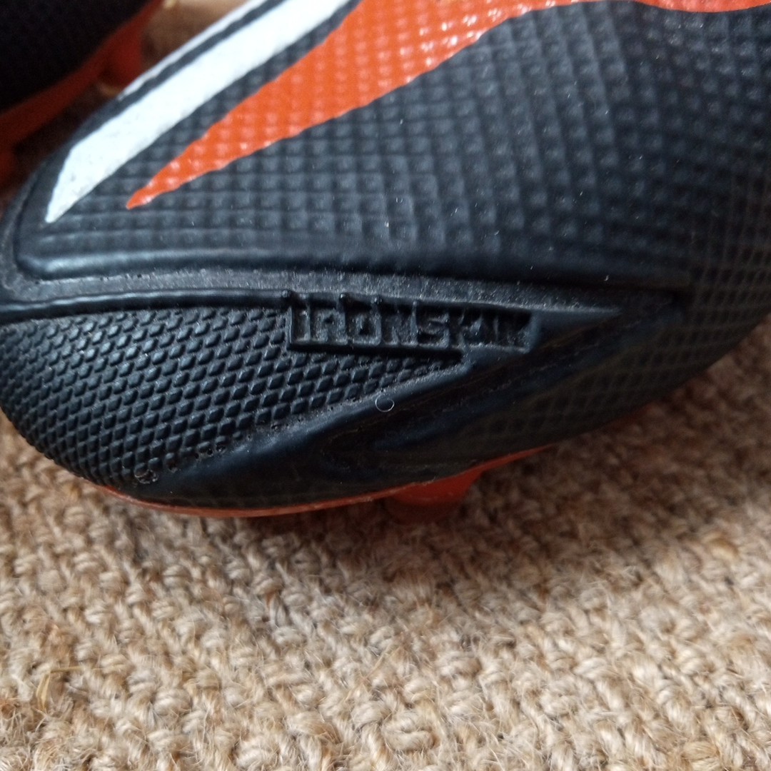 Adidas Orange Black Football soccer futbol Grass Cleats quickframe iron skin us9