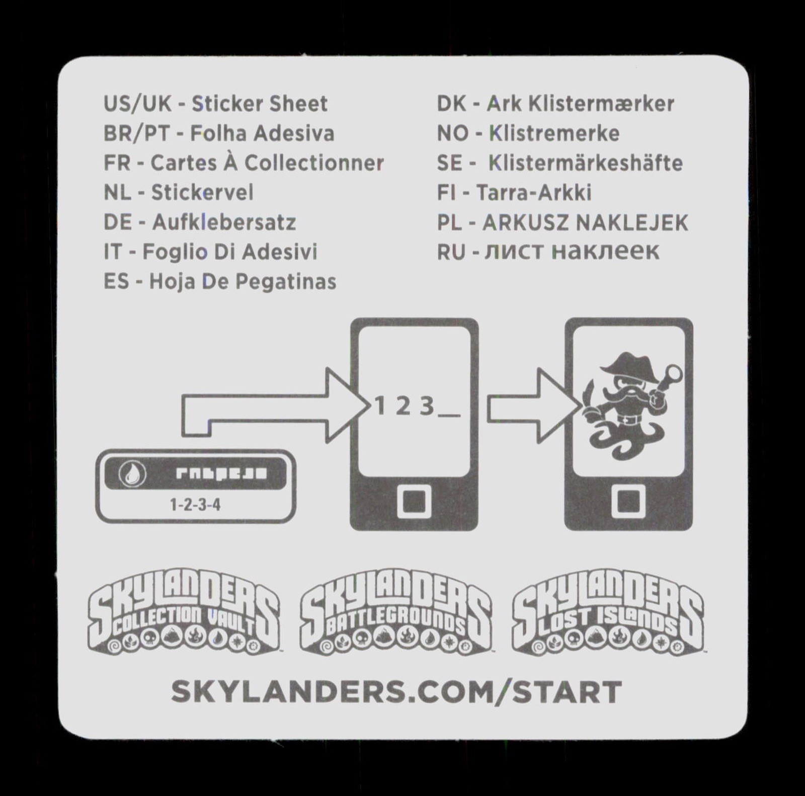 Punk Shock Skylanders Swap Force 2013 Activision Sticker
