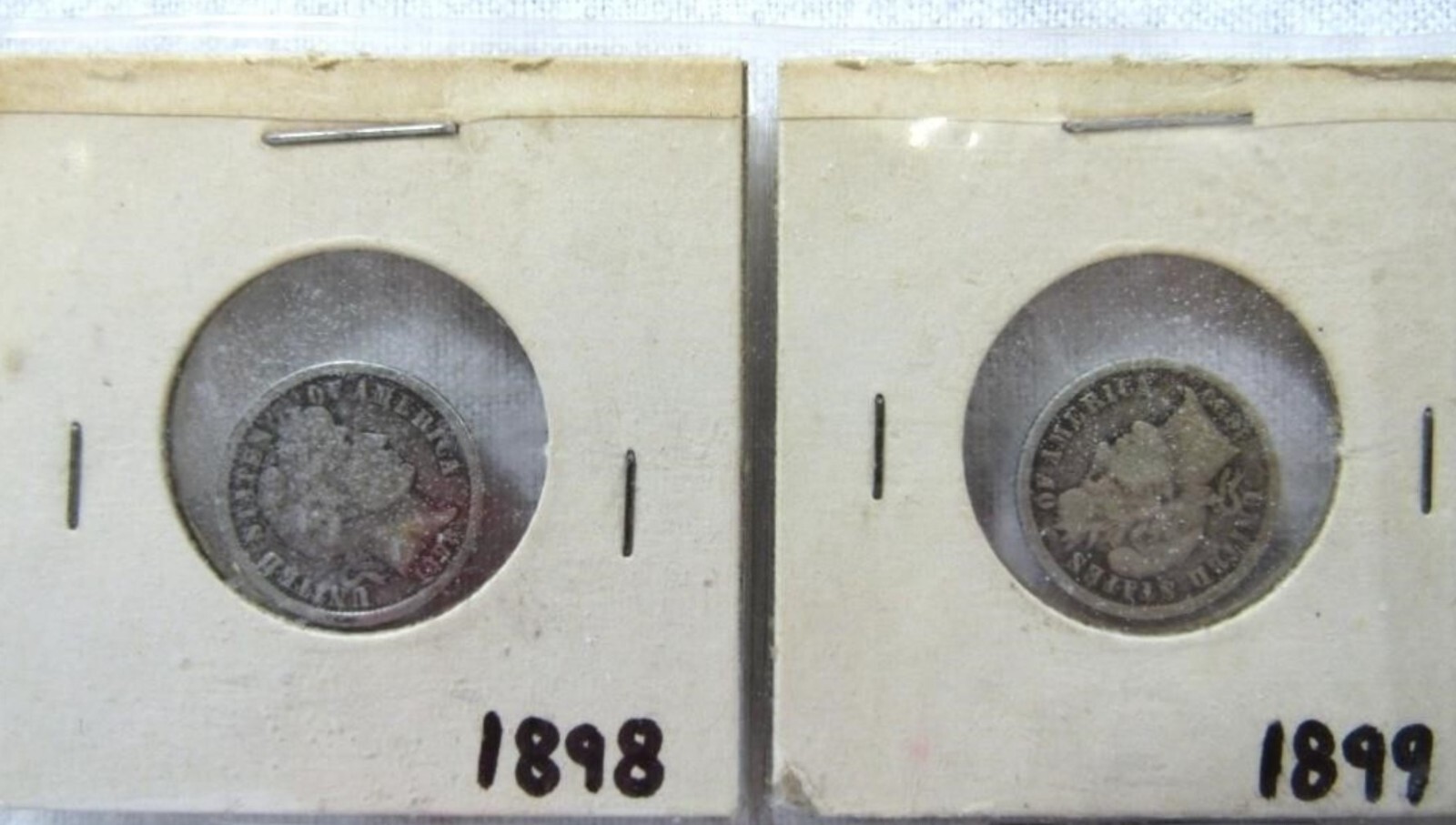 12 Barber Silver Dime Coins Low Mintage