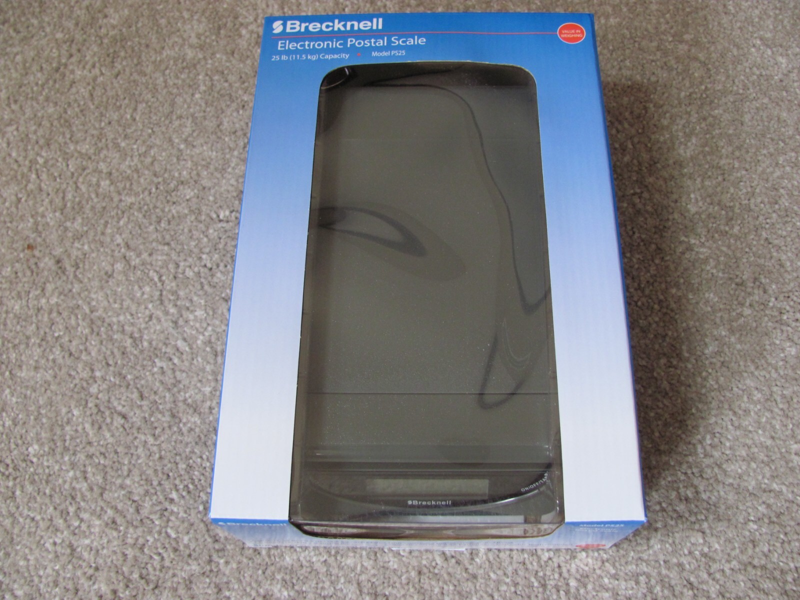 Brand New Brecknell PS25 Electronic Postal Scale 25Ib Capacity (GRAY)