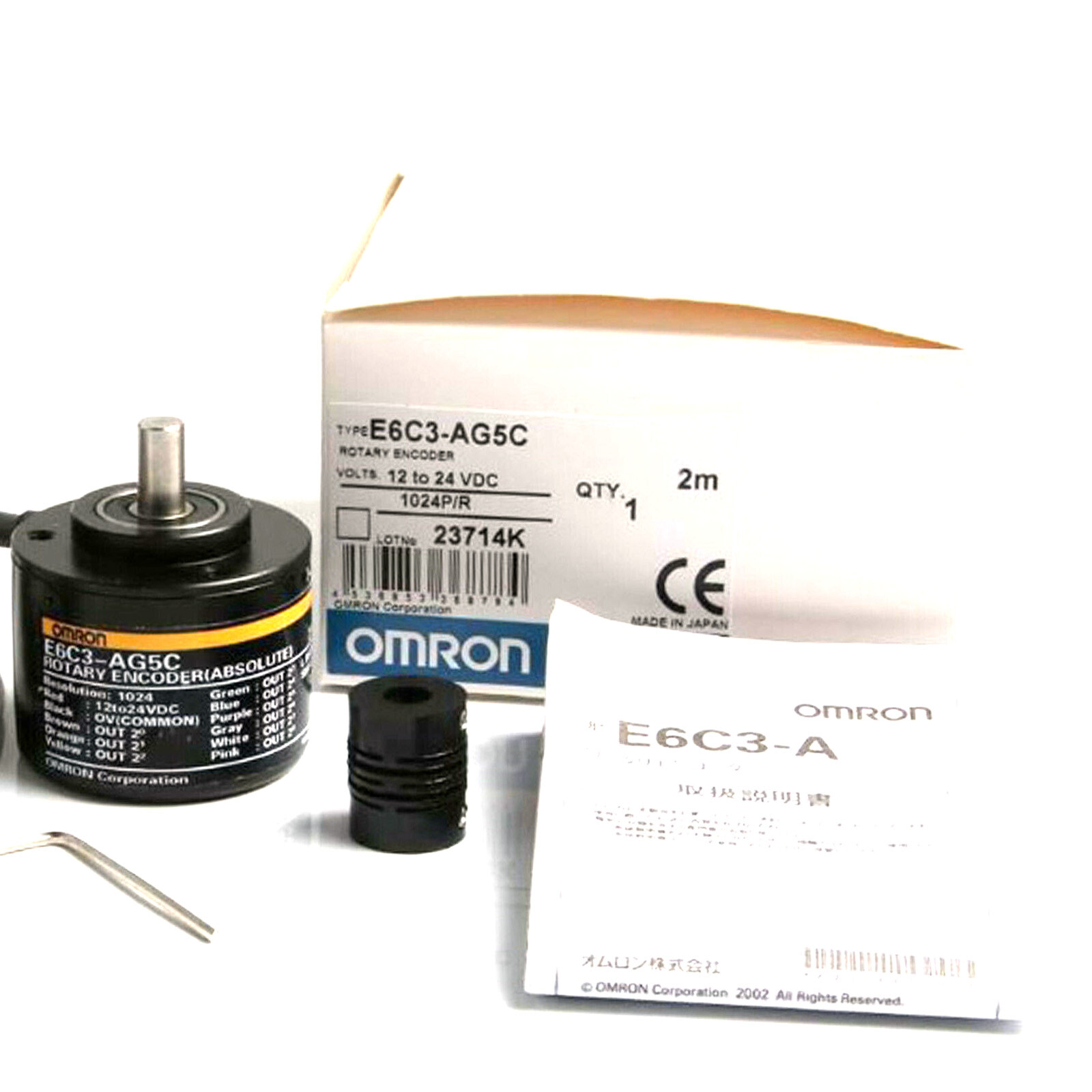 New In Box OMRON E6C3-AG5C 1024P/R ROTARY ENCODER MODULE