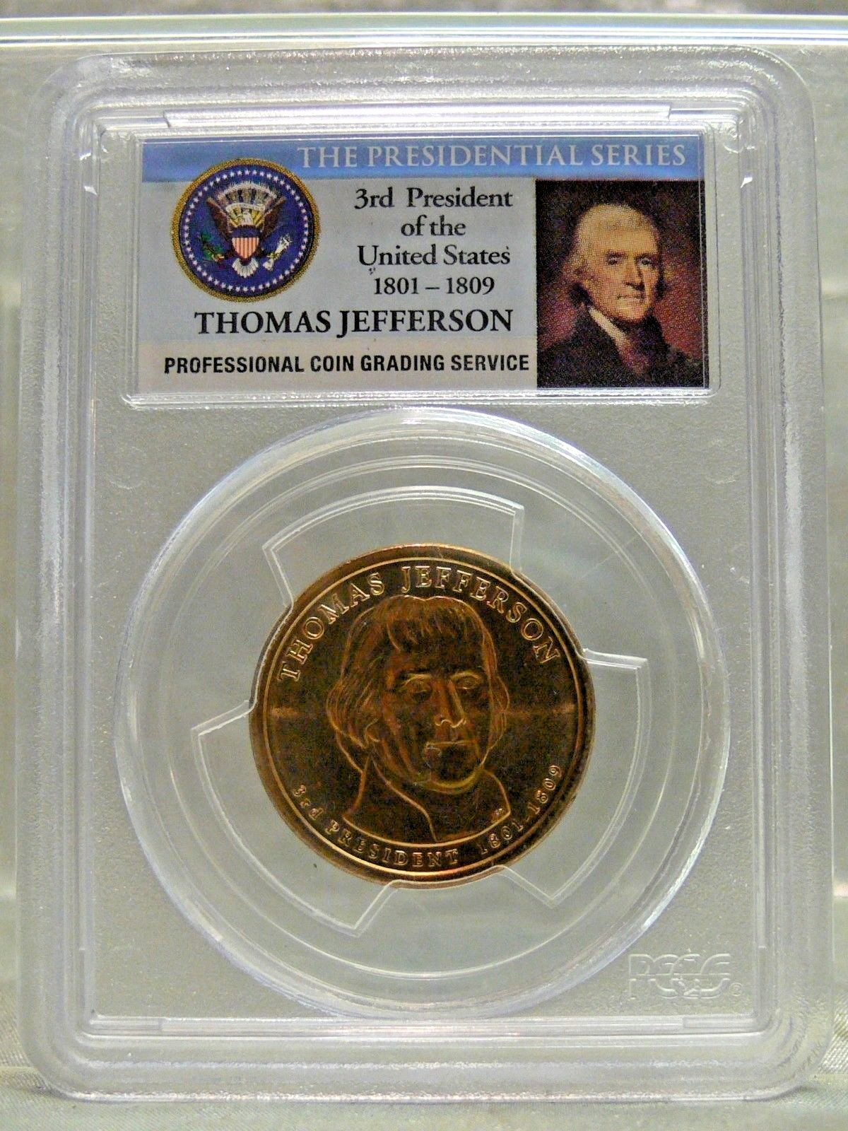2007-D $1 THOMAS JEFFERSON PCGS MS66 POSITION B FIRST DAY OF ISSUE