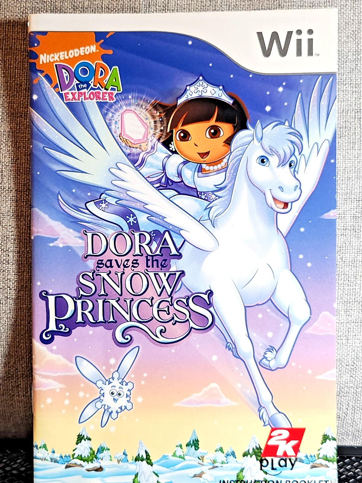 Dora the Explorer Saves The Snow Princess Instruction Manual Only - Nintendo Wii
