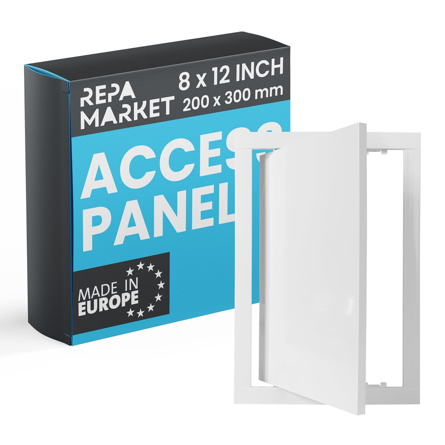 8 X 12 Inch Wall Access Panel for Drywall – White ABS Plastic Wall Hole Cover Pl