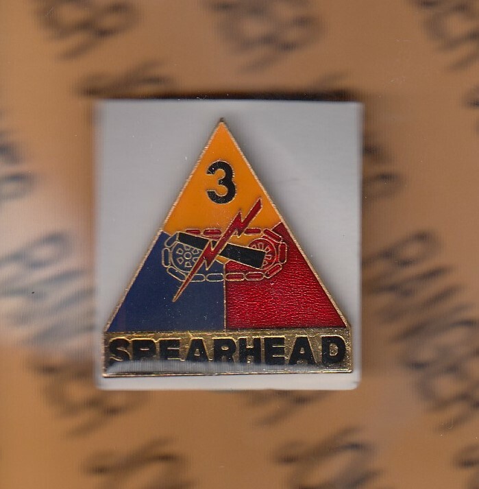 US Army 3rd Armored Division SPEARHEAD patch crest DUI badge German Made NHM
