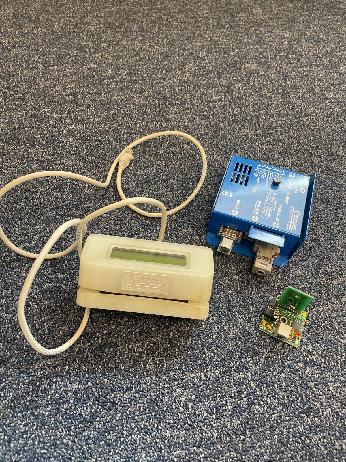 Sacoa colorshot reader set, MCU, wireless antenna, and ID dongle
