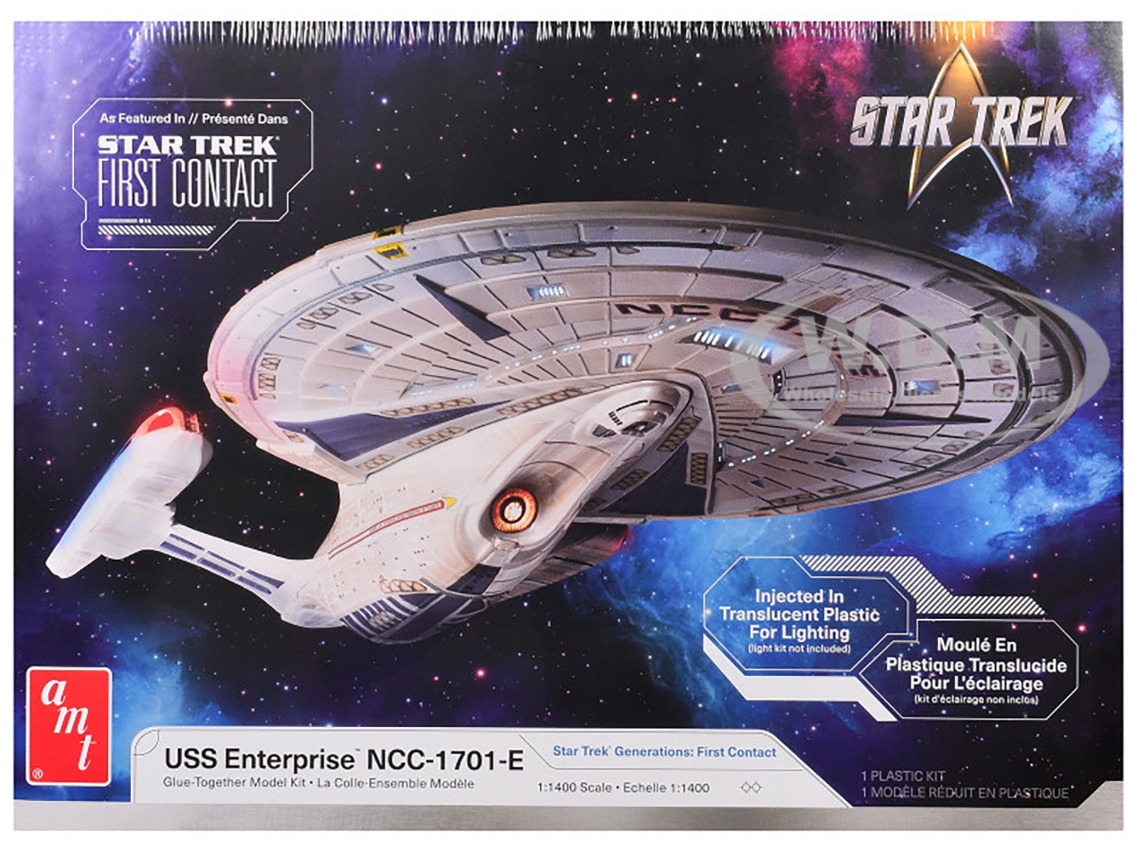 SKILL 2 MODEL KIT U.S.S. ENTERPRISE NCC-1701-E "STAR TREK" 1/1400 AMT AMT1405 M