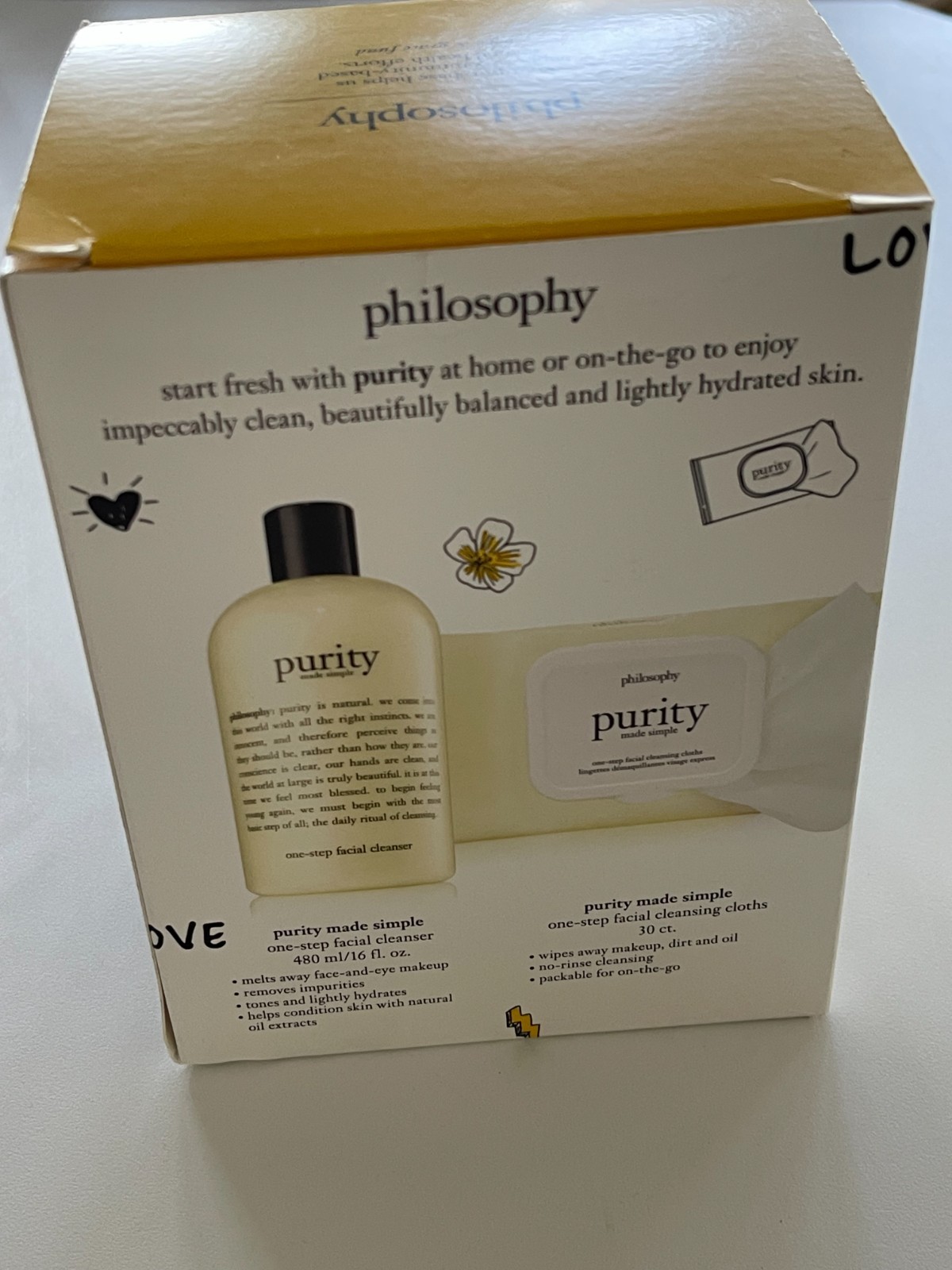 philosophy Keep It Clean 2 pc Set - Purity made Simple - New in Box