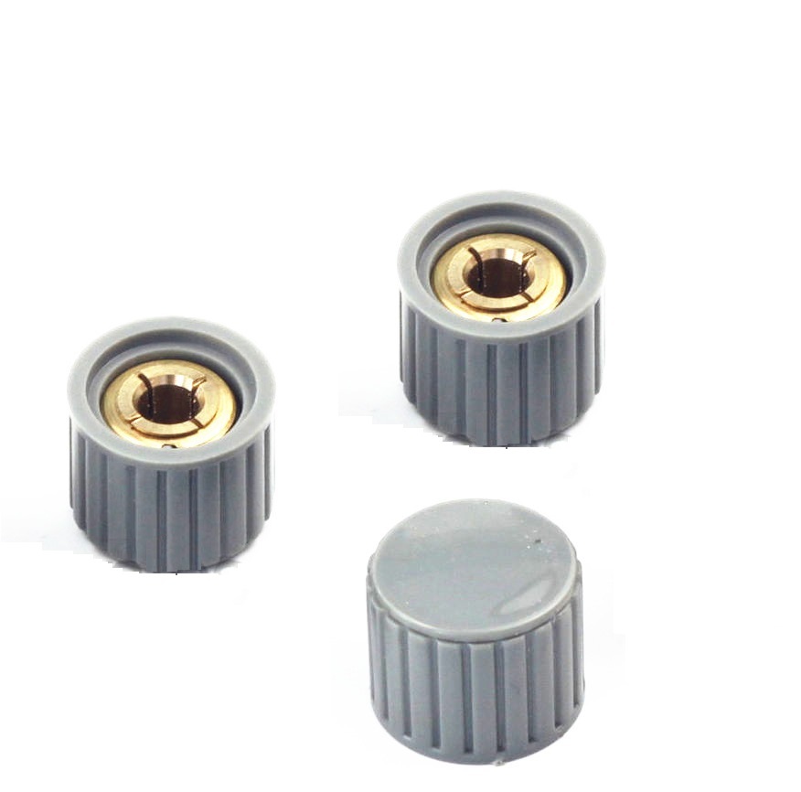 10pcs NEW KYZ20-16-6 20*16*6mm Plastic Gray Potentiometer Knob Cover Cap