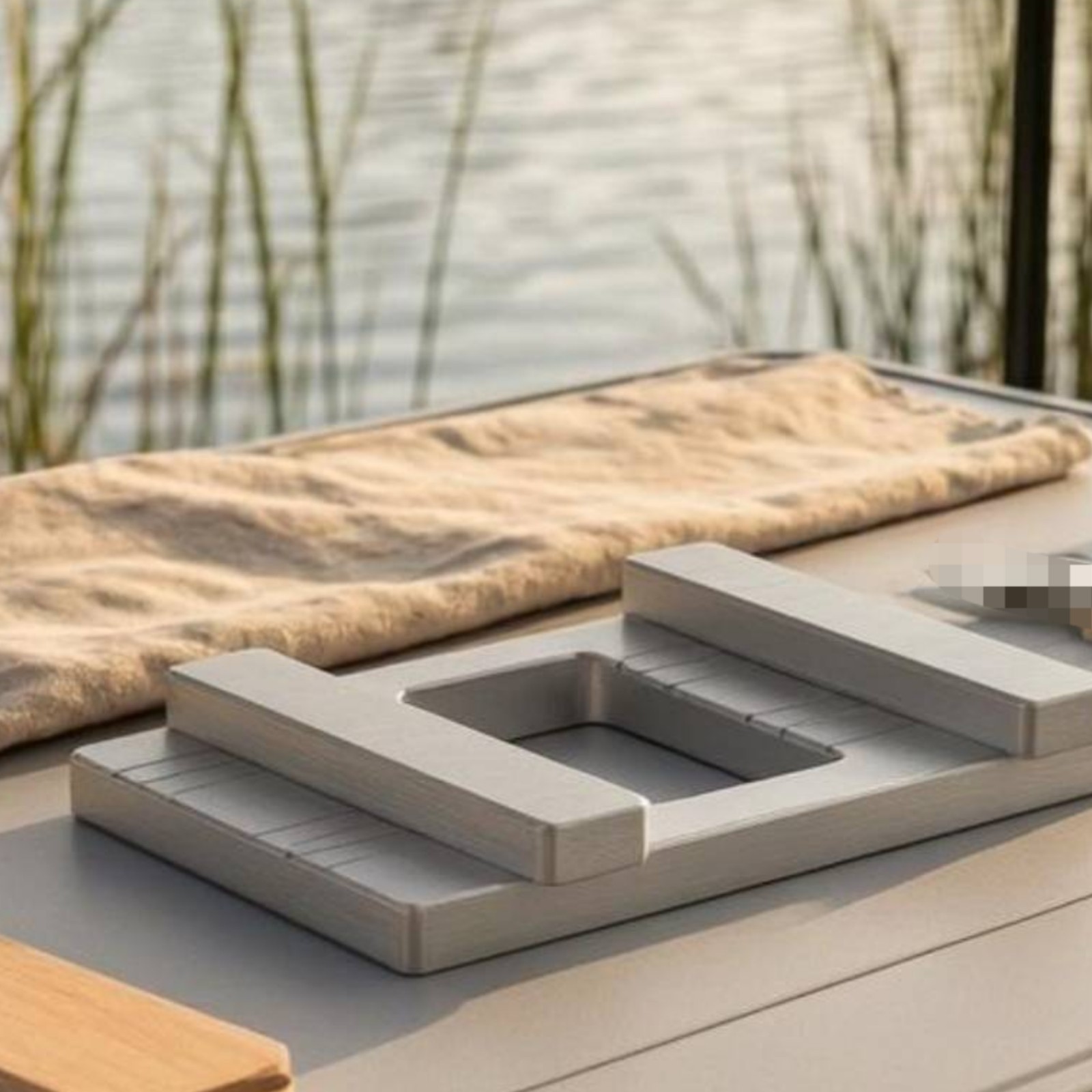 Attractive Docking Plate Double-Sided Groove Rectangular Aluminum Plate