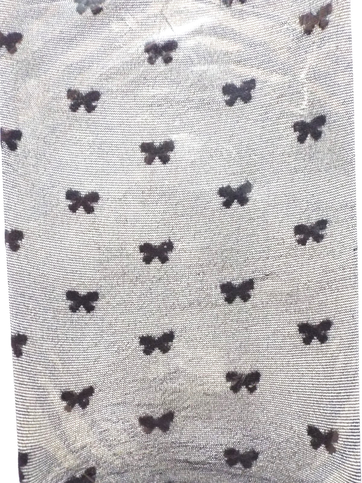 Unknown Bow Pattern Tights - Size Medium ??? - Black - New