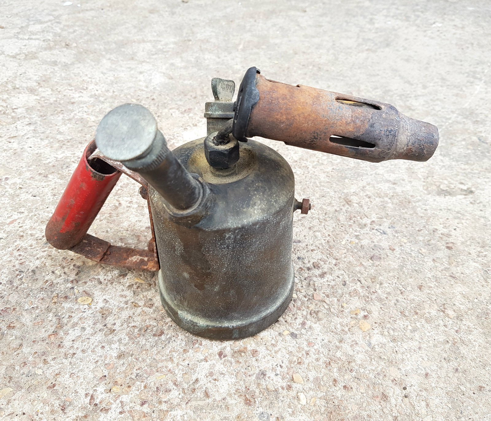 Vintage Original Alux Brand Brass-Iron Blowtorch M399