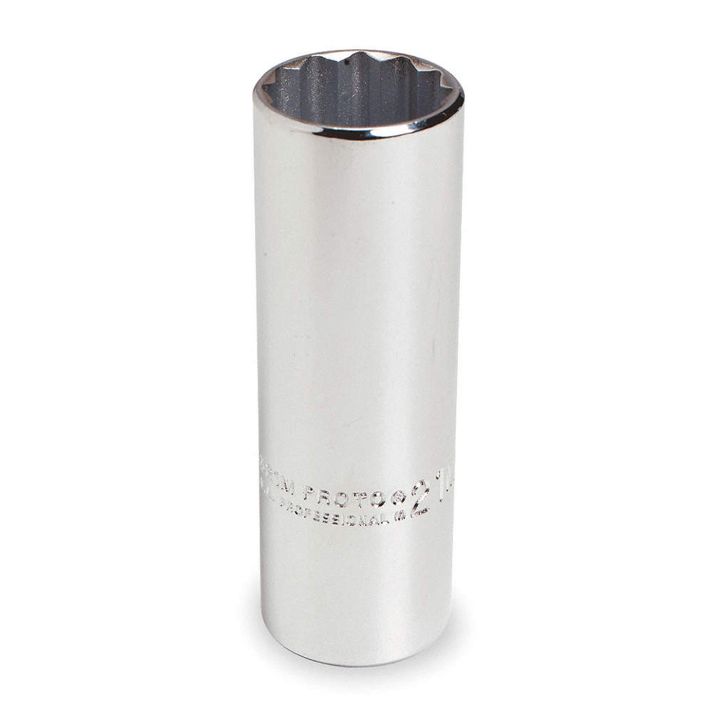 PROTO J5324M Socket, Steel, Chrome, 24 mm 429P81