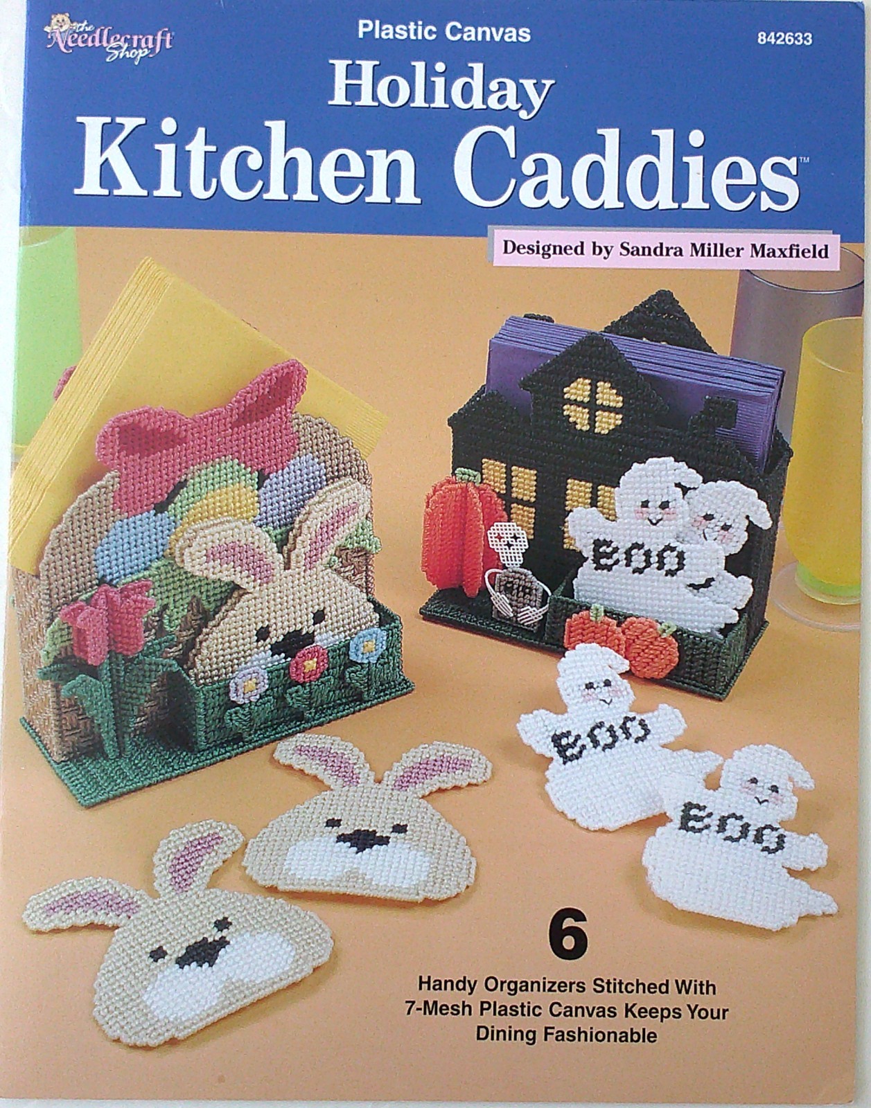 Needlecraft Shop Plastic Canvas Holiday Kitchen Caddies 6 Design Patterns
