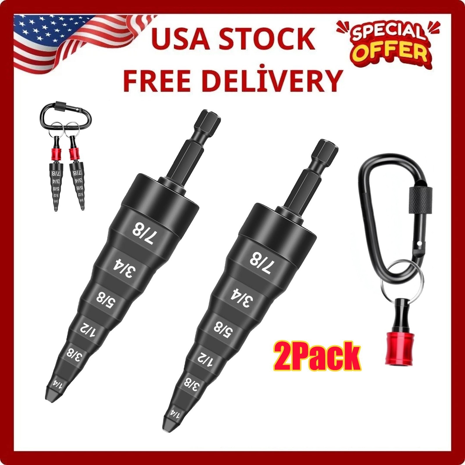 6-in-1 HVAC Repair Tool Copper Pipe Flaring & Swaging Kit 1/4" to 7/8" Sizes
