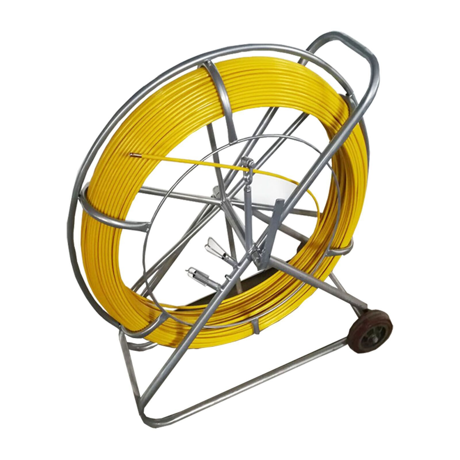 Fish Tape Continuous Fiberglass Wire Cable Running Rod Puller Duct 8mm* 850ft