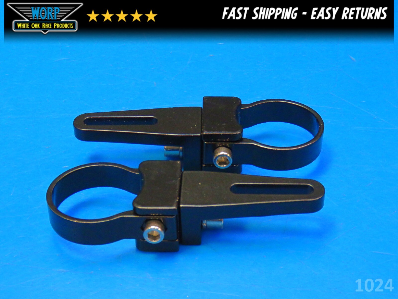 NEW UTV / OFFROAD 1.5" LIGHT BAR TUBE CAGE MOUNTS BLACK PAIR SET 1-1/2"