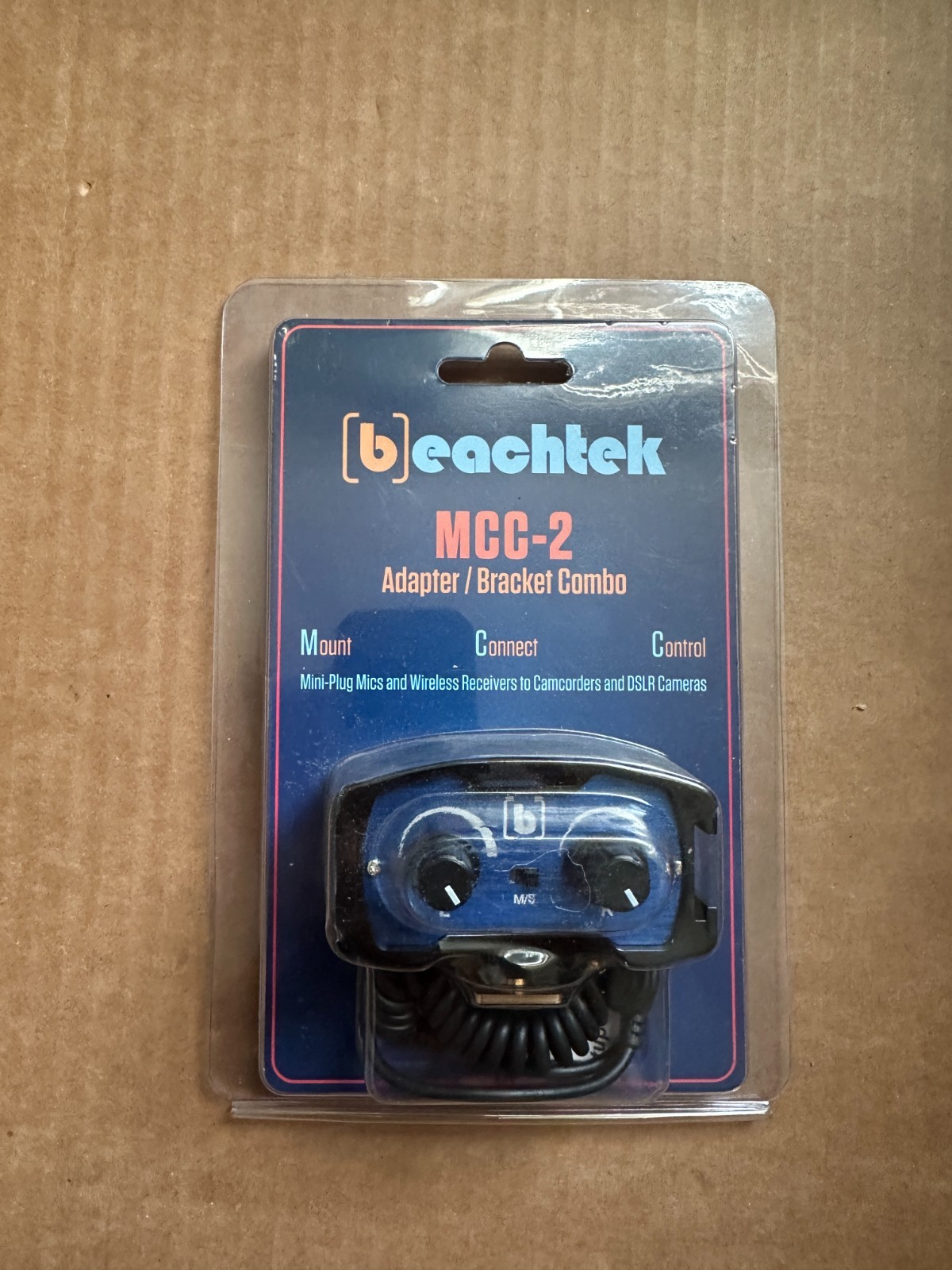 BeachTek MCC-2 2-Channel 3.5mm Audio Adapter - New in unopened package