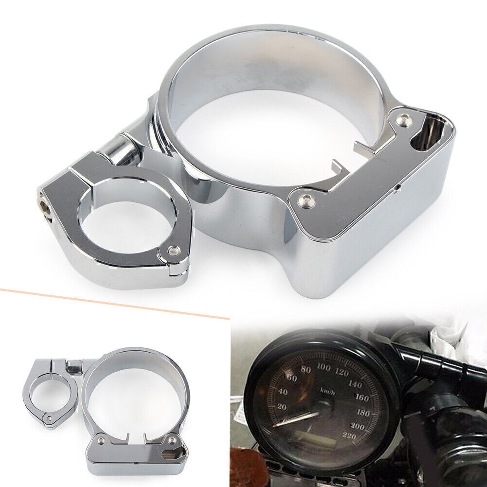Silver 16" Side Mount Speedo Relocation Bracket For Harley Sportster 1200 883 72