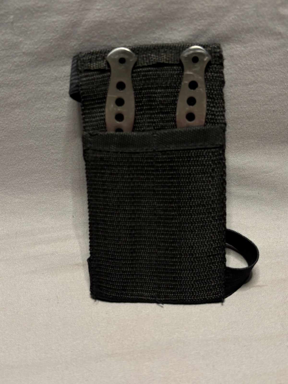 Tactical 5" 2pc Throwing Knives Set w/ Wrist Strap Sheath