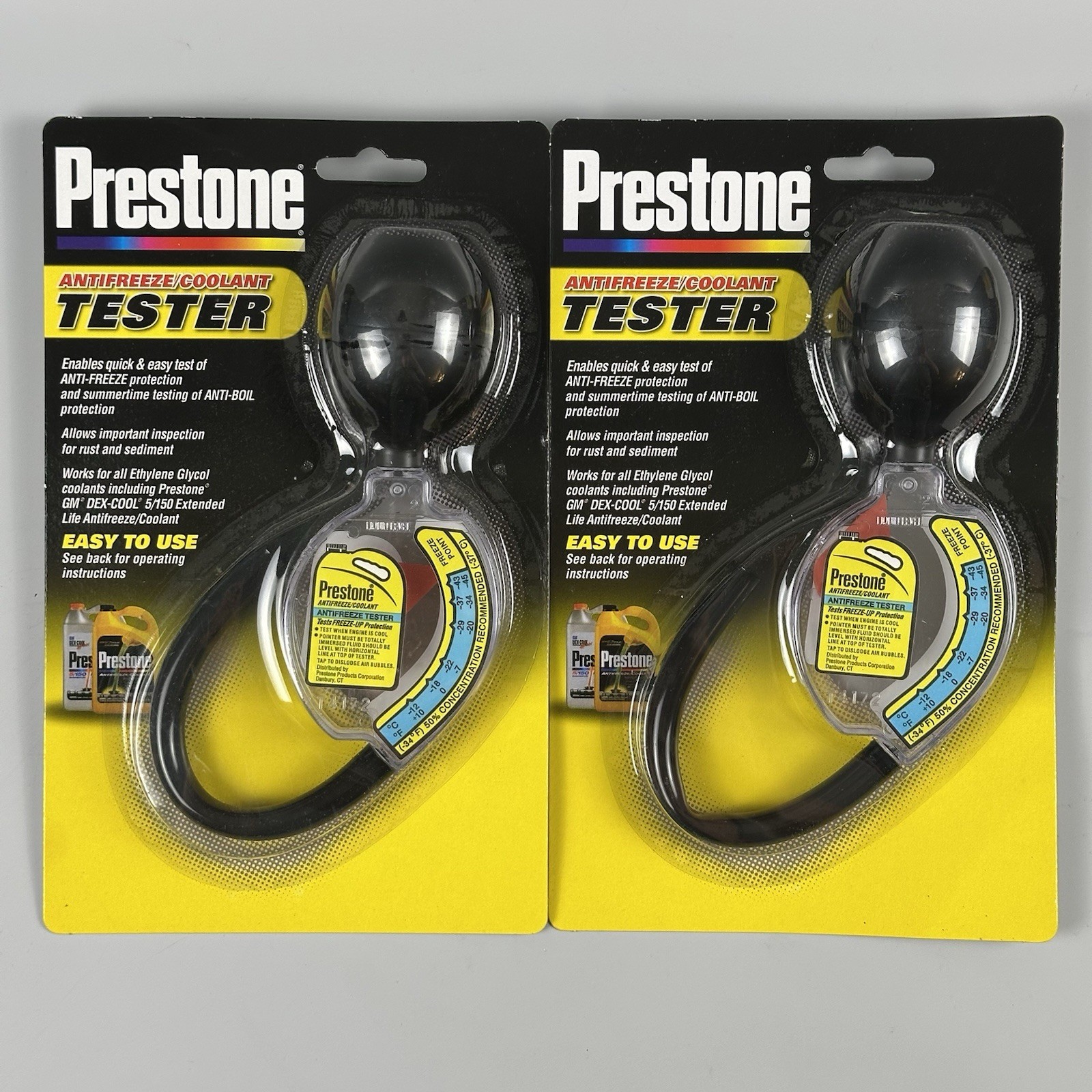 Prestone Antifreeze Coolant Tester Hydrometer AF1420, 2-Pack